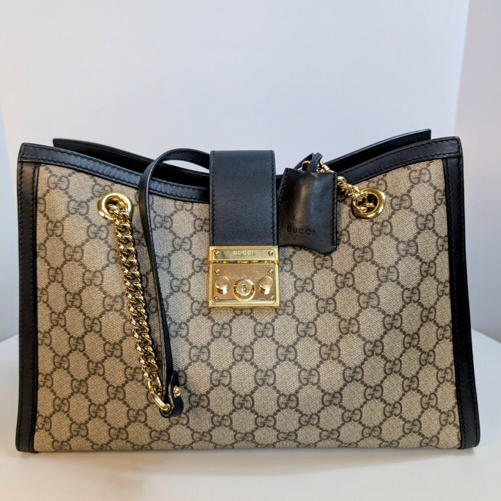 Gucci GG Supreme Padlock Large Tote Bag - Picture 3 of 16